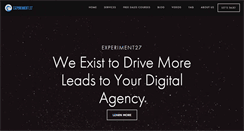 Desktop Screenshot of experiment27.com