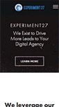 Mobile Screenshot of experiment27.com